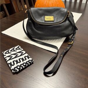 Mark Jacobs, Natasha, Black Leather Crossbody Bag